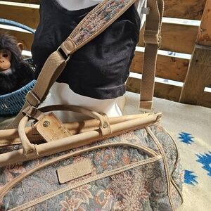 Gorgeous Floral Tapestry Overnight Bag